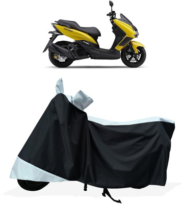 Tricway Two Wheeler Cover for Yamaha(Majesty S 155 maxi, White)