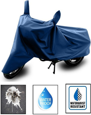 Mdstar Waterproof Two Wheeler Cover for Hero(HF Deluxe BS6, Blue)