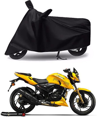 AASHTIK MART Two Wheeler Cover for TVS(Apache RTR 310, Black)