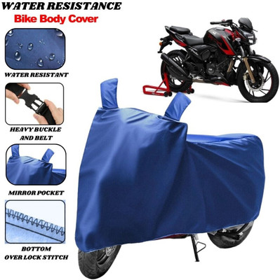 SRP PRODUCT Waterproof Two Wheeler Cover for TVS(Apache RTR 200 4V, Blue)