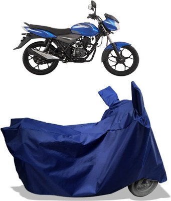Amexride Two Wheeler Cover for Bajaj(Discover 110, Blue)