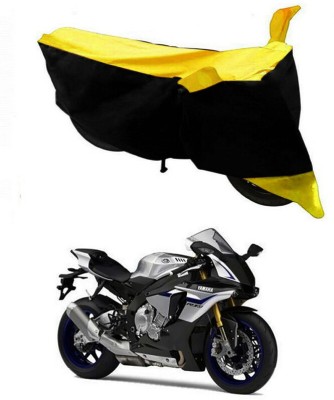 RWT Two Wheeler Cover for Yamaha(YZF R1M, Black, Yellow)