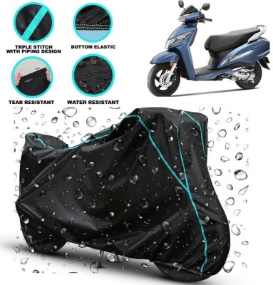 kerwa Waterproof Two Wheeler Cover for Honda(Activa 125, Black)