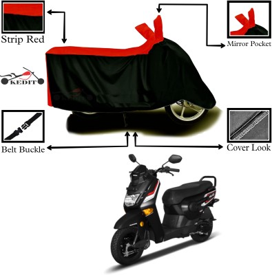 AASHTIK MART Two Wheeler Cover for Honda(Cliq, Red, Black)