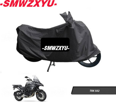 SK AUTO Waterproof Two Wheeler Cover for Benelli(TRK 502, Black)
