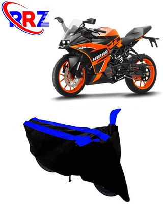 RRZ Waterproof Two Wheeler Cover for KTM(RC 125, Black, Blue)