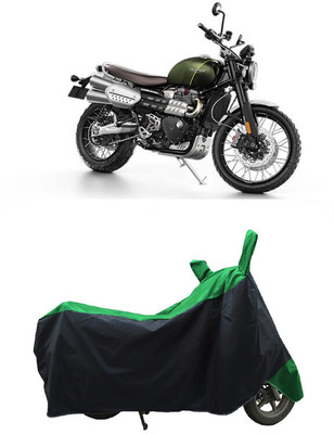 Coxtor Waterproof Two Wheeler Cover for Triumph(Scrambler 1200 BS6, Green)