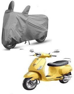 Tritika Waterproof Two Wheeler Cover for TVS(Vespa, Grey)