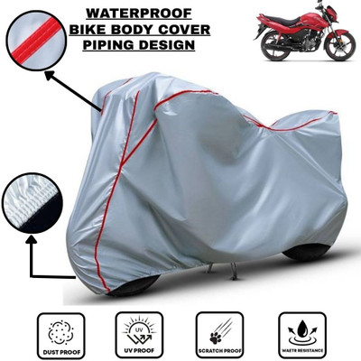 LE PRA Waterproof Two Wheeler Cover for Hero(Passion Xpro, Silver, Red)
