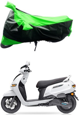 Ascension Two Wheeler Cover for TVS(iQube Electric, Green, Black)