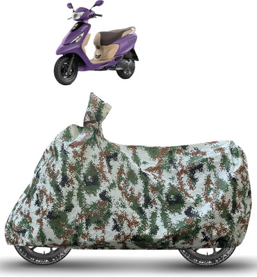 Caronix Waterproof Two Wheeler Cover for TVS(Zest 110, Green)