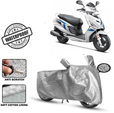 Autoinnovation Waterproof Two Wheeler Cover for Hero(Maestro Edge 110 BS6, Silver)