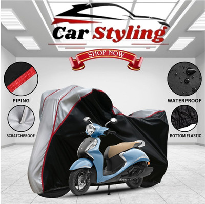 Car Styling Waterproof Two Wheeler Cover for Yamaha(Fascino, Multicolor)
