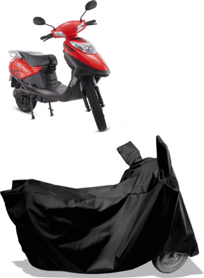 Amexride Two Wheeler Cover for Hero Electric(Electric Flash, Black)