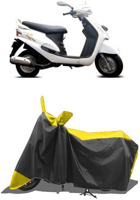 SUGASHRI Waterproof Two Wheeler Cover for Mahindra(Rodeo UZO, Yellow, Black)