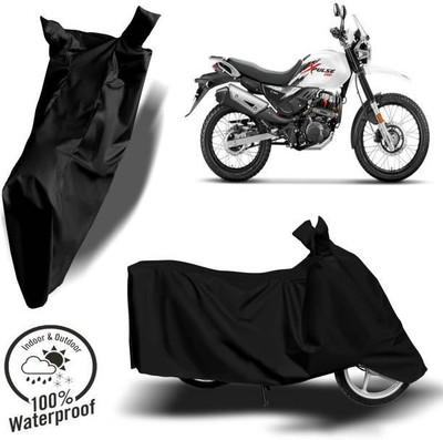 RAAMKM Waterproof Two Wheeler Cover for Hero, Honda(FZ-25 BS6, Black)