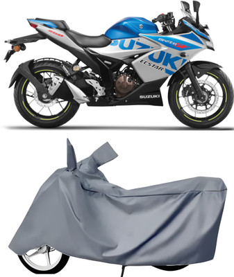 BbcMart Waterproof Two Wheeler Cover for Suzuki(Gixxer SF, Grey)