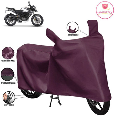 MADAFIYA Waterproof Two Wheeler Cover for Bajaj(Pulsar 200 NS DTS-i, Maroon)