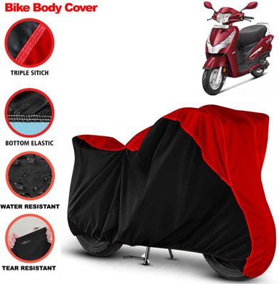 Grizzly Two Wheeler Cover for Bajaj(Avenger 220 street, Red, Black)