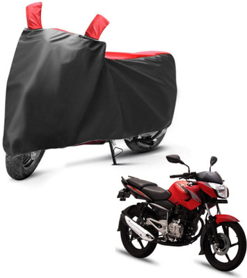sowelar Waterproof Two Wheeler Cover for Bajaj(Pulsar 135, Black, Red)