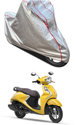 GOSHIV-car and bike accessories Waterproof Two Wheeler Cover for Yamaha(Fascino BS6, Silver)