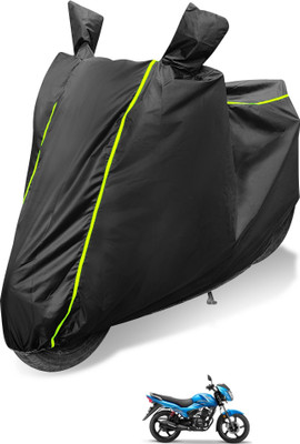 Auto Hub Waterproof Two Wheeler Cover for TVS(Victor New, Black)