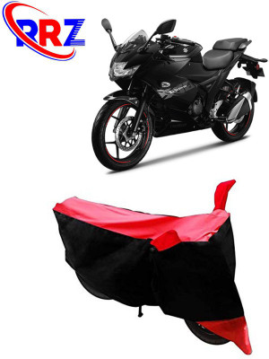 AutoGalaxy Waterproof Two Wheeler Cover for Suzuki(Gixxer SF, Black, Red)