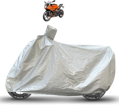 Caronix Waterproof Two Wheeler Cover for KTM(RC 390, Silver)