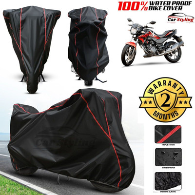 Car Styling Waterproof Two Wheeler Cover for Honda(CBZ, Black)