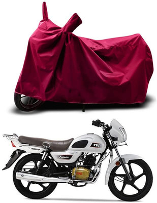 KEDIT Two Wheeler Cover for TVS(Maroon)