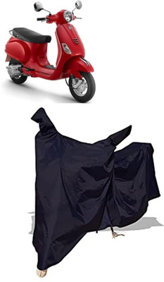 Amexride Two Wheeler Cover for Piaggio(Vespa LX 125, Black)