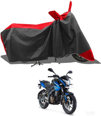 KEDIT Two Wheeler Cover for Bajaj(Pulsar NS200, Red)