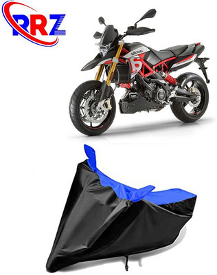 RRZ Waterproof Two Wheeler Cover for Aprilia(Dorsoduro 900, Black, Blue)