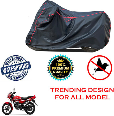 THE REAL ARV Waterproof Two Wheeler Cover for TVS(Phoenix 125, Black)