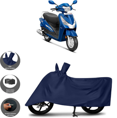 WMIZEXA Waterproof Two Wheeler Cover for Universal For Bike(Destini 125, Blue)