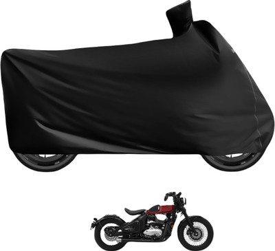 Auto Hub Waterproof Two Wheeler Cover for JAWA(Jawa, Black)