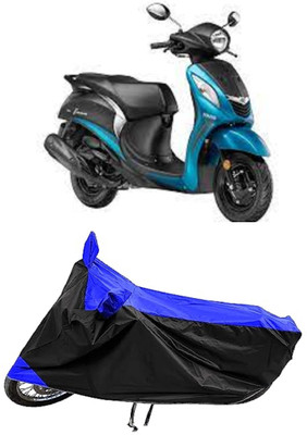 Mdstar Waterproof Two Wheeler Cover for Yamaha(Fascino, Blue)