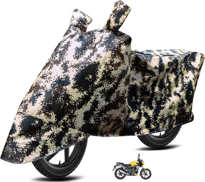 Euro Care Waterproof Two Wheeler Cover for TVS(Raider, Beige, Black)