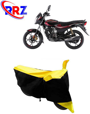 RRZ Waterproof Two Wheeler Cover for Bajaj(Platina 110 H-Gear, Black, Yellow)