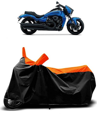 VESMEI Two Wheeler Cover for Suzuki(Intruder M800, Orange)