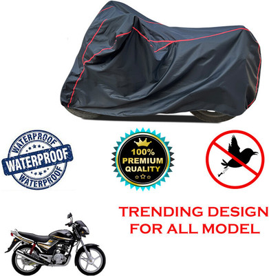 THE REAL ARV Waterproof Two Wheeler Cover for Yamaha(Libero, Black)