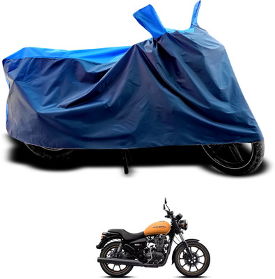 PAGORA Waterproof Two Wheeler Cover for Royal Enfield(Thunderbird 350, Black, Blue)