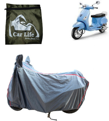 Car Life Waterproof Two Wheeler Cover for Vespa(Vespa VXL 150, Silver)