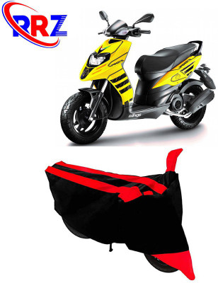 RRZ Waterproof Two Wheeler Cover for Aprilia(SR 150, Black, Red)