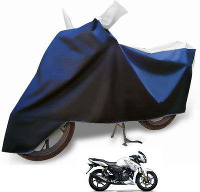 Euro Care Waterproof Two Wheeler Cover for TVS(Apache RTR 180, Silver)