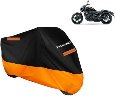 Horseyaart Waterproof Two Wheeler Cover for Kawasaki(Vulcan S BS6, Orange)