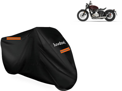 Juvdoxj Waterproof Two Wheeler Cover for Triumph(Bonneville Bobber BS6, Black)