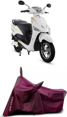 gurukul mart Waterproof Two Wheeler Cover for Hero Electric(Electric Optima, Black)