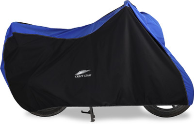 CRAZY GEARS Waterproof Two Wheeler Cover for Universal For Bike(Blue, Black)