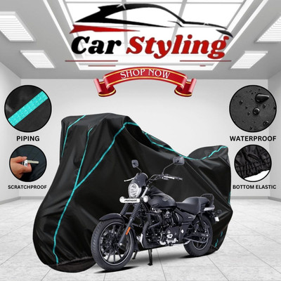 Car Styling Waterproof Two Wheeler Cover for Bajaj(Avenger, Black)